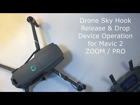 Mavic 2 Operation video of Release & Drop device by Drone Sky Hook