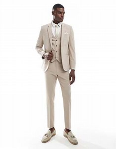 ASOS DESIGN stone suit set in skinny fit | ASOS