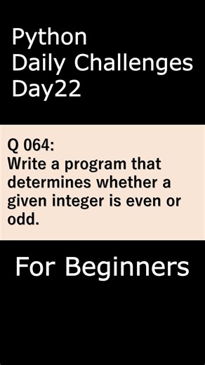 Python Daily Challenges Day022 For Beginners #programming #python #beginners