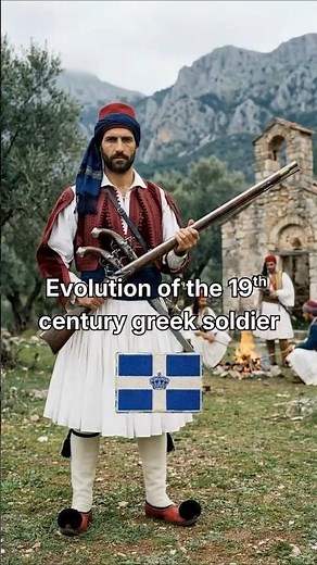 Evolution of the greek soldier (19th century)