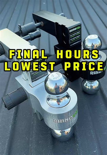 Quickly level and balance your load with an adjustable hitch by RHINOUSA #TRUCK #HITCH #TOWING #drophitch #rhinousaspotlightday