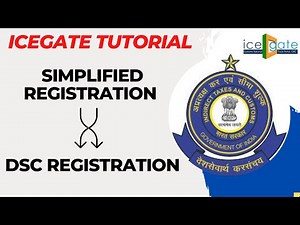 Simplified Registration to DSC Registration for ICEGATE | AD Code | Digital Signature