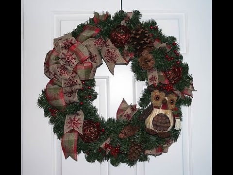 Evergreen Christmas wreath tutorial
