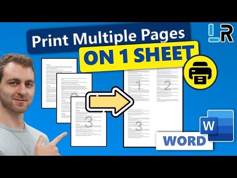 Print Multiple Pages on 1 Sheet - 30 SECONDS