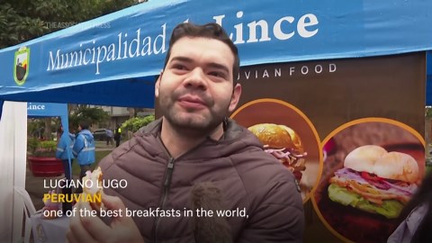 Is this the breakfast of Champions? Peruvians throw weight behind pork sandwich