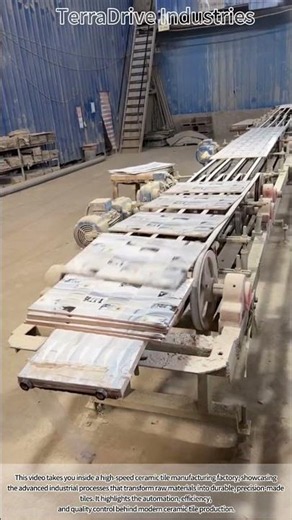 Oddly Satisfying! 🏢 Inside a High-Speed Ceramic Tile Manufacturing Factory