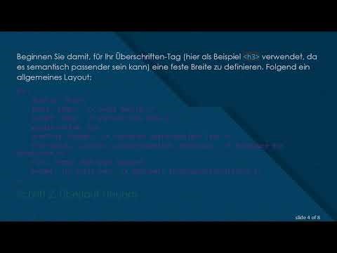 Sicherstellen einer festen Breite für Ihr h1-Tag mit konsistenter Textüberlauf-Steuerung