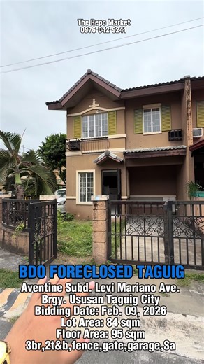 Invest in Bank-Foreclosed Property in Taguig City