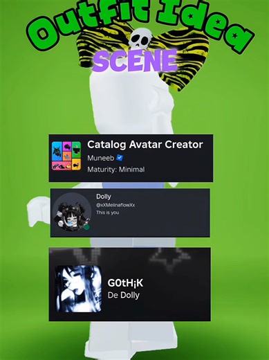 Creative Scene Outfit Ideas for Roblox Avatars