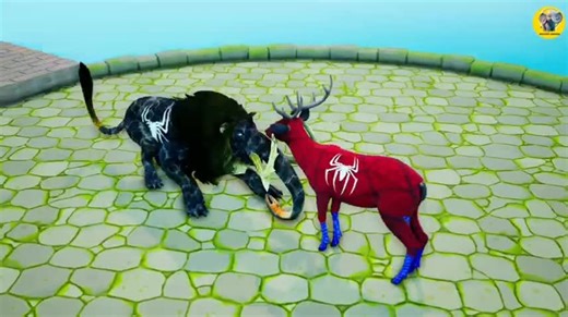 Mammoth vs Spiderman: Animal Revolt Battle Simulator