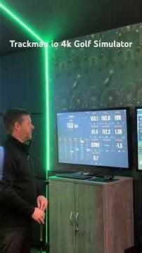 Trackman io 4k Home Golf Simulator #golf #trackmangolf #golfsimulator #luxurylifestyle #golftech