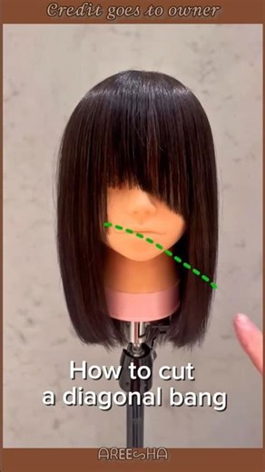 How to cut hair bangs #hair #haircutting #hairtutorial #hairstyle #tutorial
