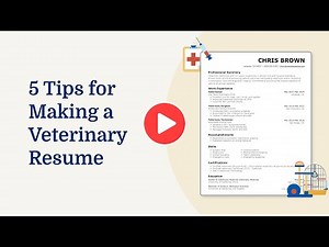 5 Tips for Making a Veterinary Resume