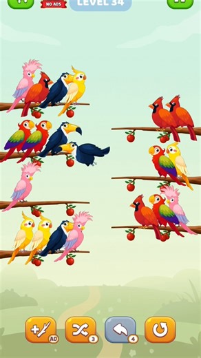 🦜🕊️🦩🐦Setup of bird's (Level 34)