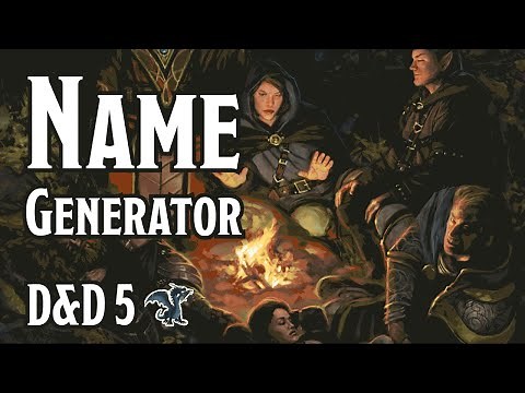 D&D 5 Name Generator [EN] - AideDD