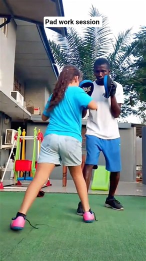 pad work session #boxingtips