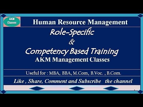 Role-Specific & Competency Based Training