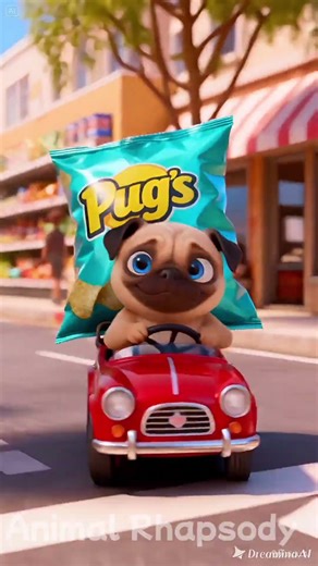 Pug’s GIANT Autumn Gift! Brings Home HUGE Chip Bag for Cozy Snack Time! 🍂🐶