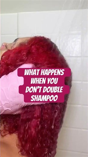 This is why you should double shampoo! (Answer in description) #Shampoo #Haircare #Washday #Hair