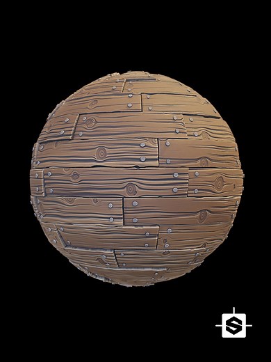 Stylized Wood Planks 001