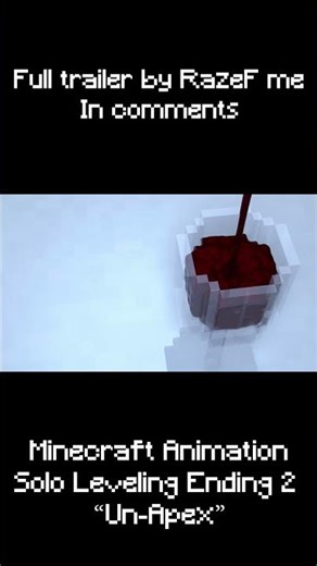 Before the Last Apex Trailer #shorts #minecraftanimation #sololeveling