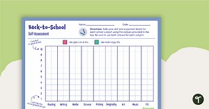Student Self-Assessment Template