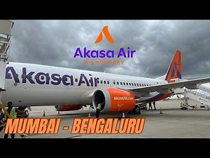 AKASA AIR An Airline with great service, Akasa Air Boeing 737 Max Trip Report MUMBAI - BENGALURU