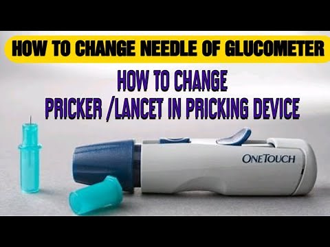 HOW TO CHANGE PRICKER NEEDLE | HOW TO CHANGE LANCET IN LANCING DEVICE | GLUCOMETER NEEDLE CHANGE