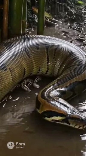 The World’s Most Powerful Python Snake – Giant Strength, Silent Hunter in the Wild #PythonSnake