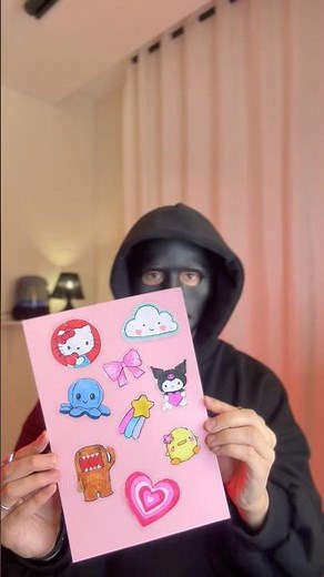 DIY Handmade Stickers 💖| Easy & Cute Craft Idea #diy #craft #stickers