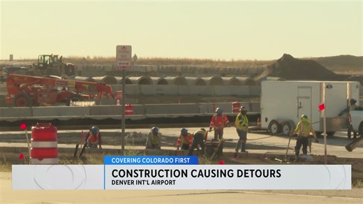 Construction of new diverging diamond interchange prompts closures near Denver International Airport