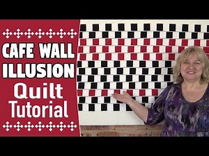 Cafe Wall Illusion Quilt Tutorial
