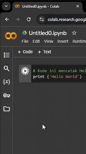 Cara Gampang Bikin Hello World di Python Pakai Google Colab! (Cuma 3 Langkah) 001 #pythonprogramming