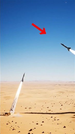 Missile Intercepts Another Missile Mid-Air Explosion!