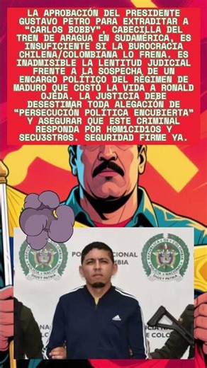 ⛓️Extradición a Chile de Líder del Tren de Aragua