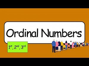 Learn English Vocabulary: Ordinal Numbers (Beginner)