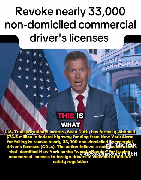 “revoke nearly 33,000 non-domiciled commercial driver's licenses” #punjabitiktok #trending #truckers #foryoupage #breakingnews