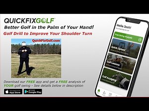 This drill will give you the right golf backswing shoulder turn.