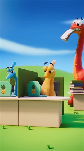 59K views · 825 reactions | why does it always feel like this  #work #chat #office #animation #boss #dino | Claynosaurz | Facebook