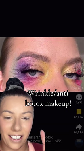 Wrinkle/Anti-Botox Makeup Fail - Trending Colourful Cosmetic Tutorial