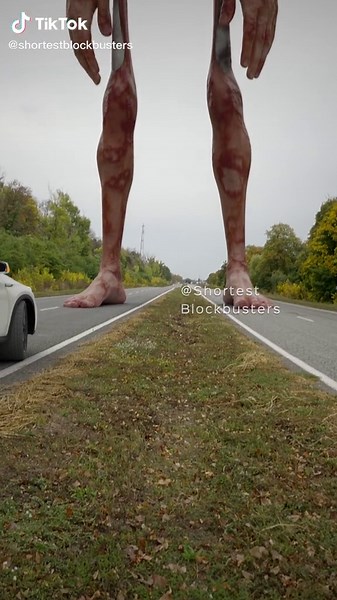 Had a nightmare that this giant was blocking the road. I call him the Big Belly Giant. #Nightmare #ShortestBlockbusters #Dream #Horror #BigBellyGiant