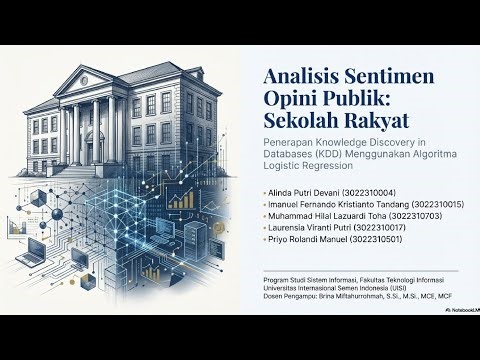Analisis Sentimen Opini Publik Soal Sekolah Rakyat - UAS Penambangan Data 2026