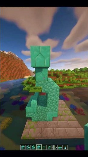 THE STATUE OF THE POSEIDON IN MINECRAFT #minecraft #build
