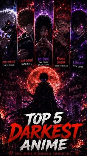 Top 5 Darkest Anime Ever Made 😨 | Psychological & Horror Masterpieces