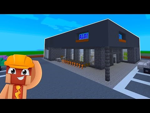 Wir bauen ein 🛒 ALDI in Minecraft | Minecraft Laden Bauanleitung /Tutorial