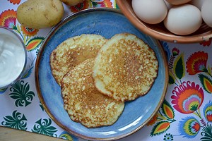 Potato Pancakes {Placki Ziemniaczane} - Polish Your Kitchen