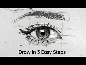 How to Draw Eyes for Beginners | Eyes Drawing Easy Step By Step | 3 Easy Steps to Draw Eye