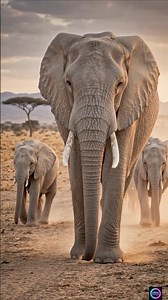 Rare White Elephants Walking Together | Nature's Most Beautiful Giants 🐘✨ ‪@chikuusa1‬