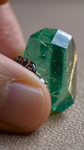 Gold rutilated emerald #emerald #rutilated #quartz | Gemstone and jewelry