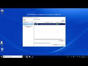 Epson iProjection - Create-organise a profile